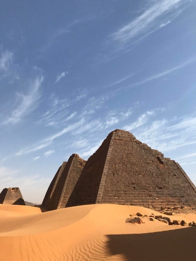 part of the Musawwarat es-Sufra temple complex in Sudan