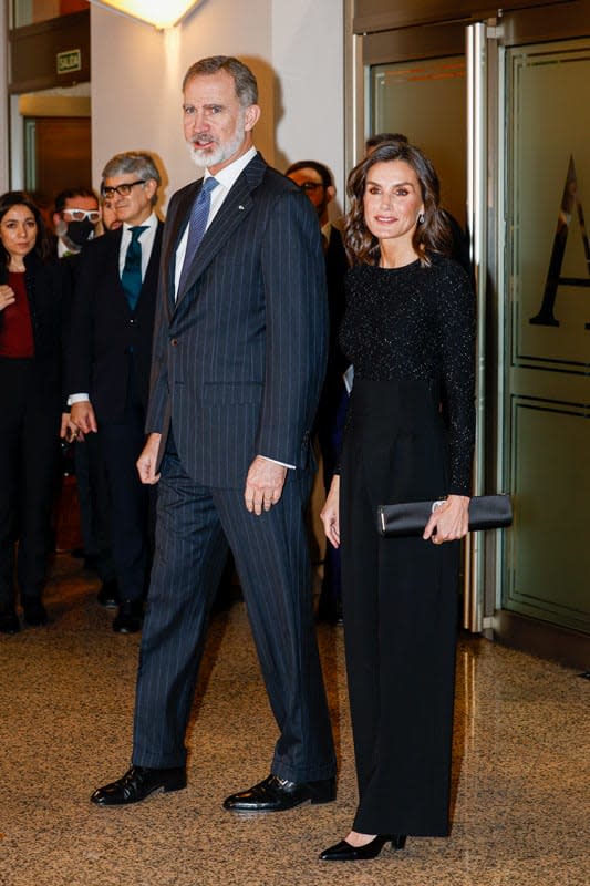 Los reyes Felipe y Letizia en el concierto In memoriam