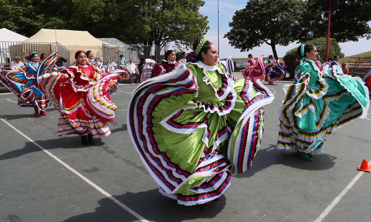 Dancers from the Instituto Cultural de Danza de Manuel Gaona are part of the entertainment at this year's Mexican Fiesta.