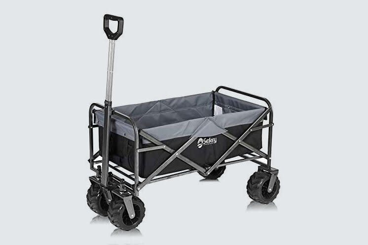 Sekey Folding Wagon Cart Collapsible Outdoor Utility Wagon