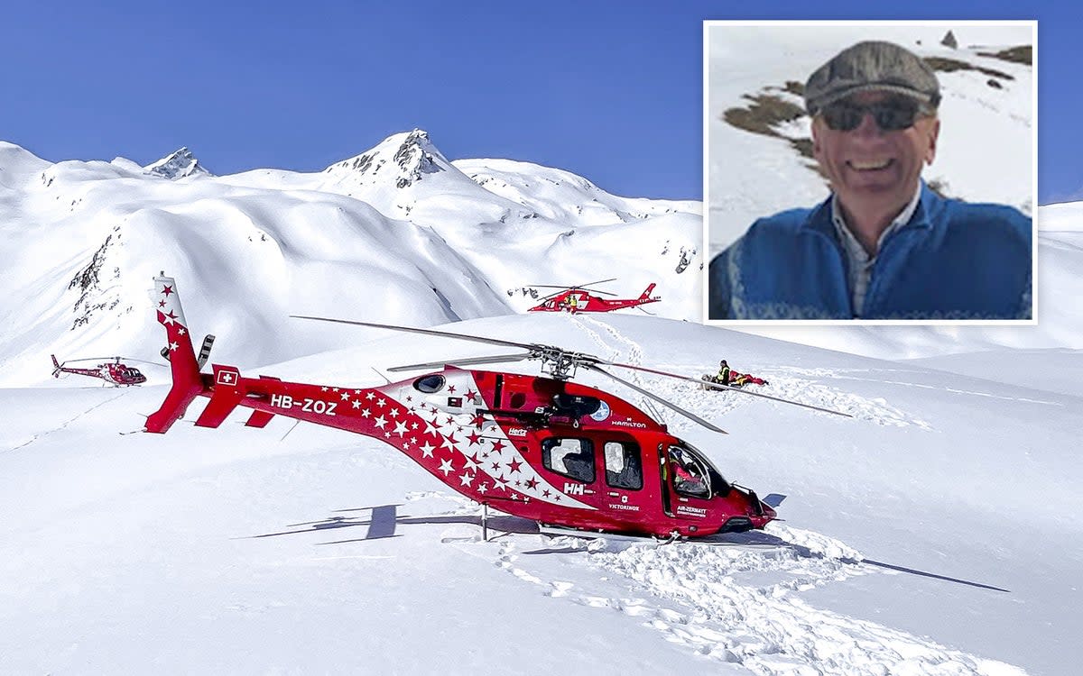 Brewery heir Edward Courage has been rescued after five hours in avalanche ordeal (ES Composite / AP)