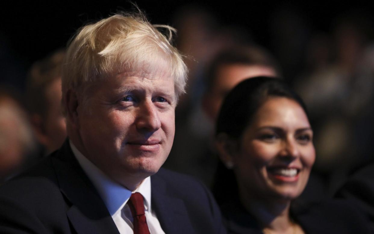 Boris Johnson at Conservative Party conference at Manchester - Bloomberg