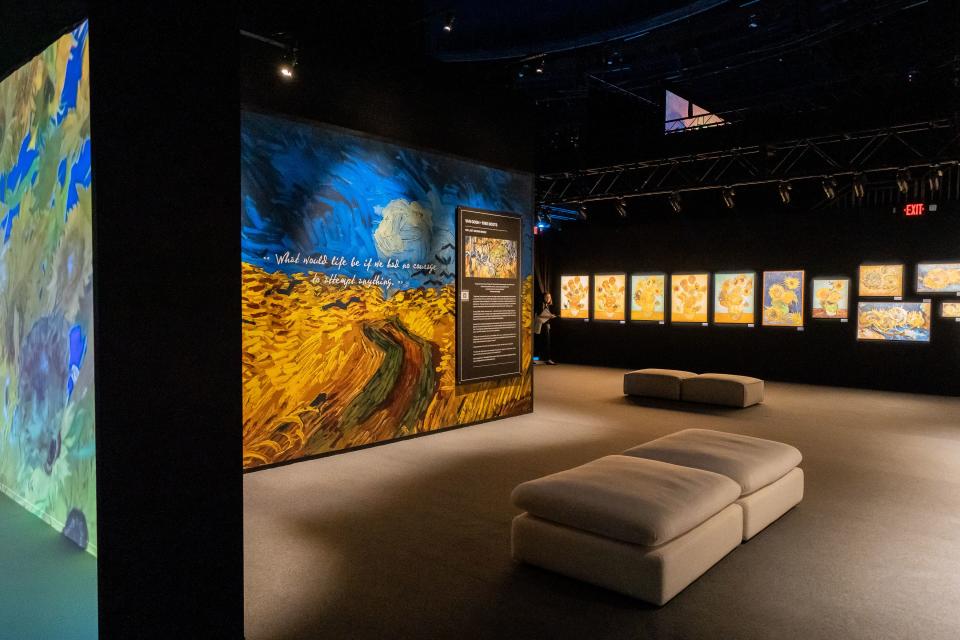 The new experience is now housed at the Exhibition Hub Arts Center in Doraville and “features two immersive ‘Wow Rooms’ encompassing over 12,000 square feet of three-story projections, and an all-new virtual reality experience that takes visitors on a new 10-minute journey through Van Gogh’s world in Arles, France,” a news release about the exhibit said.