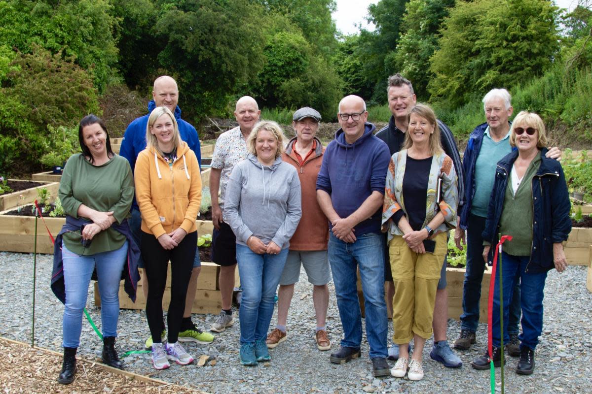 Supporters at the recent opening of Salterforth Community Garden <i>(Image: Submitted)</i>