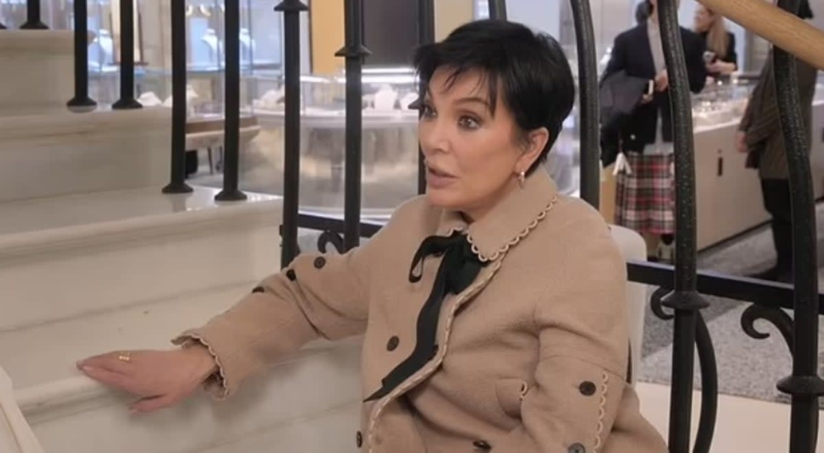 Kris Jenner on the latest episode of The Kardashians (Disney+)
