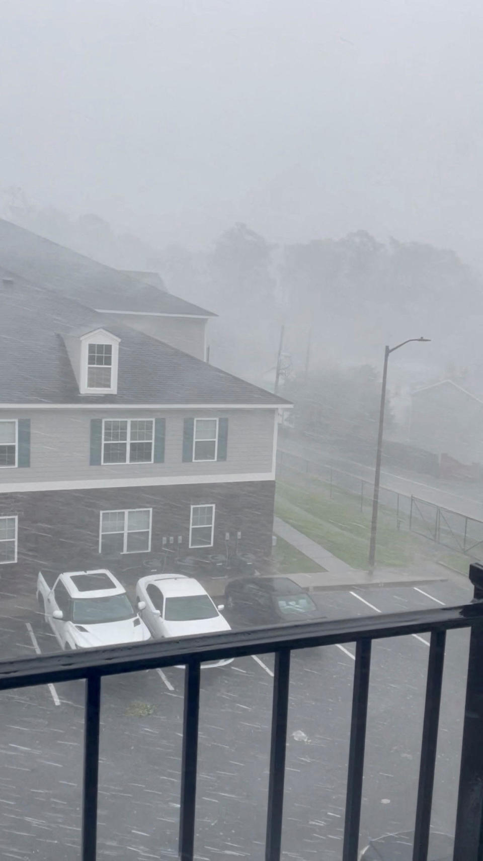 A view shows heavy rains, caused by Hurricane Idalia, in Valdosta, Georgia, U.S. August 30, 2023, in this screengrab obtained from a social media video. / Credit: Caroline via REUTERS