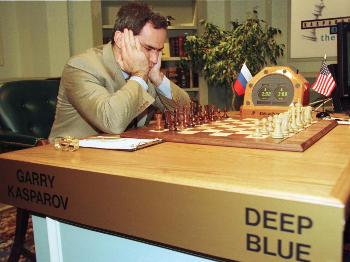 In 1997, an IBM computer beat a chess world champion for the first time