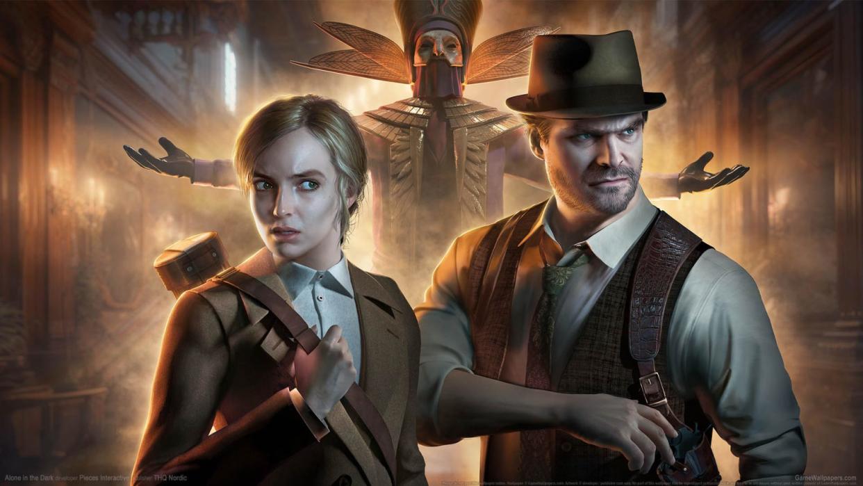  Jodie Comer and David Harbour as the faces of Emily and and Edward in the Alone in the Dark 2024 reboot game. 
