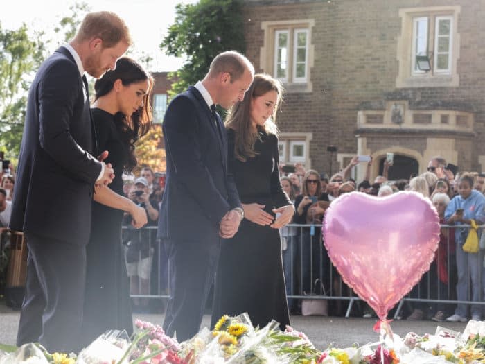 Los duques de Sussex con los Príncipes de Gales 