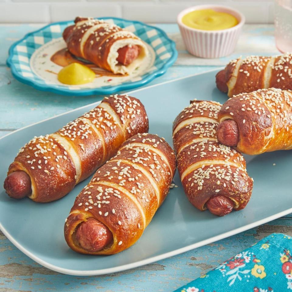 summer dinner recipes pretzel dogs