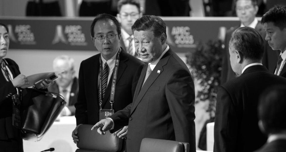El presidente chino Xi Jinping en la cumbre del Foro de Cooperación Económica Asia-Pacífico (APEC, por su sigla en inglés) en San Francisco, el 17 de noviembre de 2023. (Doug Mills/The New York Times).