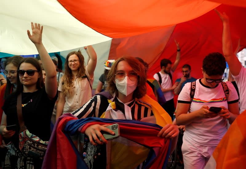 "Equality Parade" rally in support of the LGBT community, in Warsaw