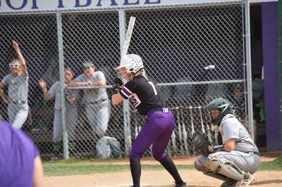 Grace Heath set a Mount Union softball single-season record for triples this year with 10.