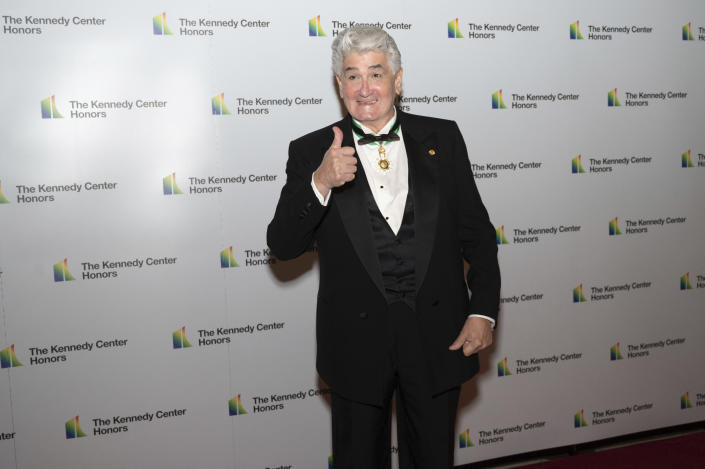 2021 Kennedy Center honoree operatic bass-baritone Justino Díaz poses on the red carpet at the Medallion Ceremony for the 44th Annual Kennedy Center Honors on Saturday, Dec. 4, 2021, at the Library of Congress in Washington. (AP Photo/Kevin Wolf)
