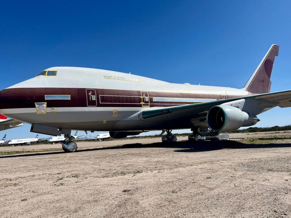 One of the Boeing 747SPs at Pinal Airpark.