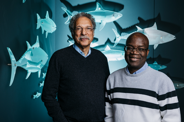 2023 Tyler Prize Laureates Daniel Pauly (left) and Rashid Sumaila (right).<span class="copyright">Kim Bellavance</span>