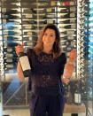 <p>The former professional racecar driver celebrated National Wine Day in her home wine cellar, sipping on the two wines she makes herself. "Yes that's my cellar," she <a href="https://www.instagram.com/p/CPUdXRiHXms/" rel="nofollow noopener" target="_blank" data-ylk="slk:wrote;elm:context_link;itc:0;sec:content-canvas" class="link ">wrote</a>. "When people ask why I make wine it's a simple answer, I like to drink it."</p>