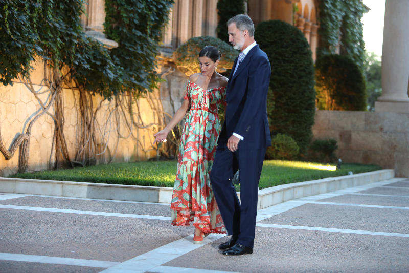 Los reyes Felipe y Letizia en el Palacio de Marivent