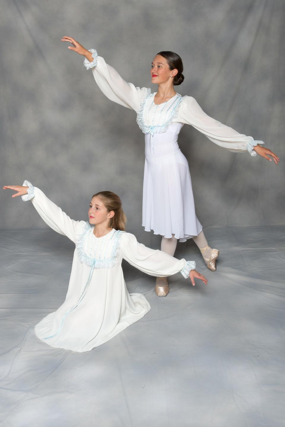 Richland Academy of the Arts will present "The Nutcracker Ballet" at 7 p.m. Friday and 2:30 and 7 p.m. Saturday, all at Shelby High School. Pictured here are Ava Irwin as older Clara and Piper Hilterman as younger Clara.