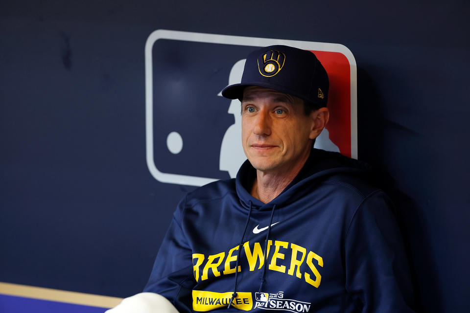 Craig Counsell。（Photo by John Fisher/Getty Images）