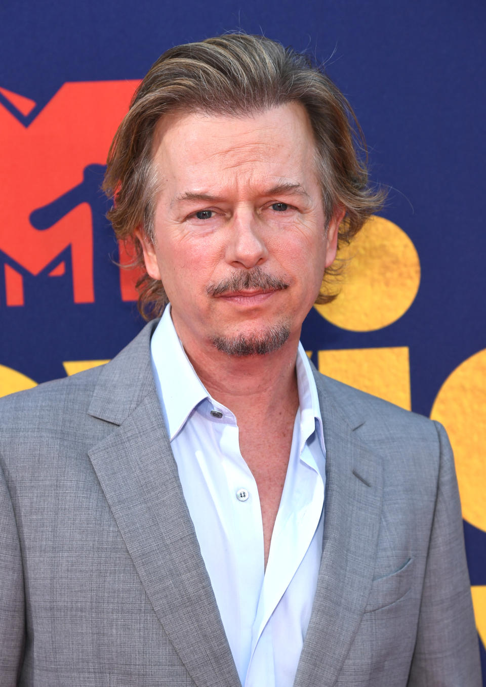 SANTA MONICA, CALIFORNIA - JUNE 15: David Spade attends the 2019 MTV Movie and TV Awards at Barker Hangar on June 15, 2019 in Santa Monica, California. (Photo by Kevin Mazur/Getty Images for MTV)