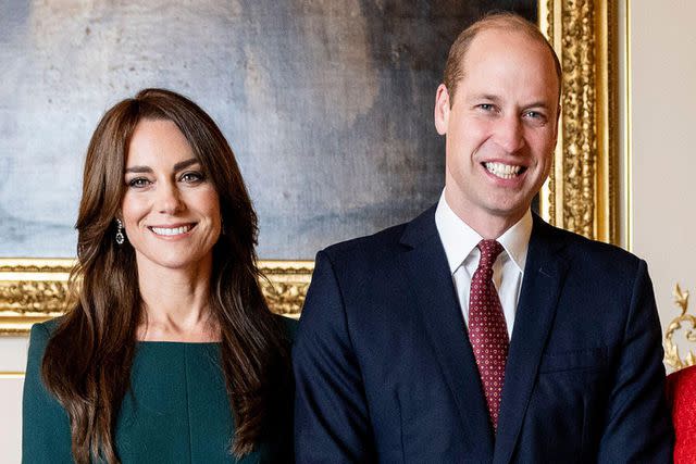 <p>Alamy</p> Princess Kate and Prince William at Windsor Castle today