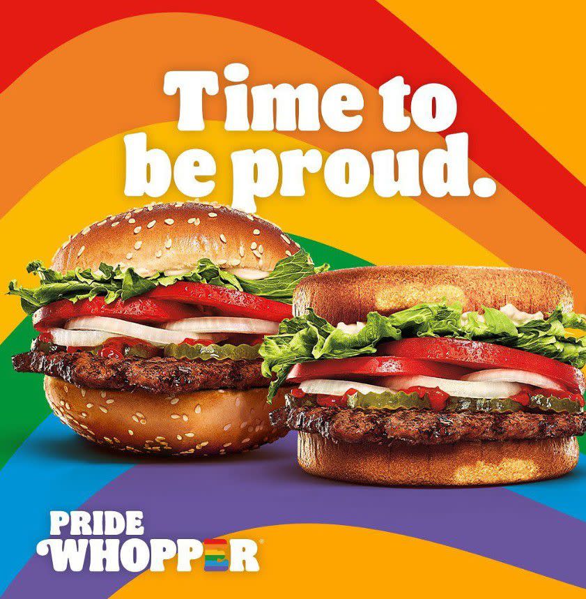 The Pride Whopper, from Burger King.