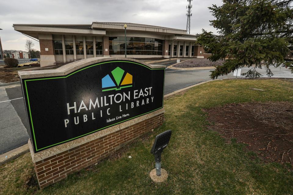 Hamilton East Public Library in Fishers, Ind., on Thursday, March 12, 2020
