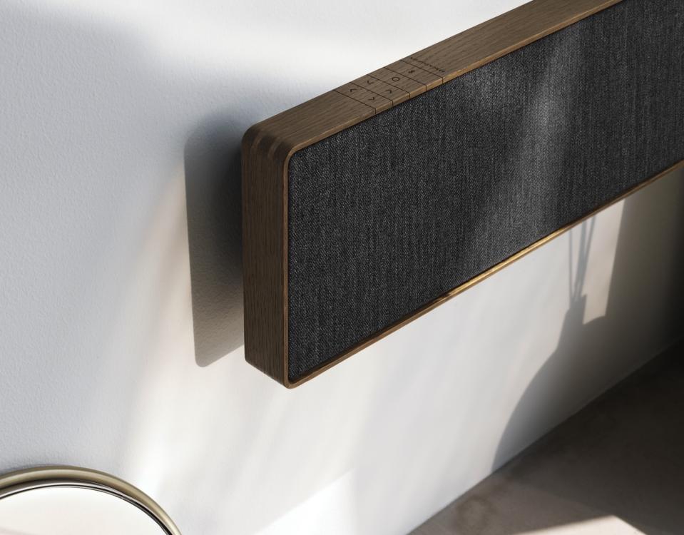 B&O's first soundbar features Dolby Atmos and some high-end design touches. 