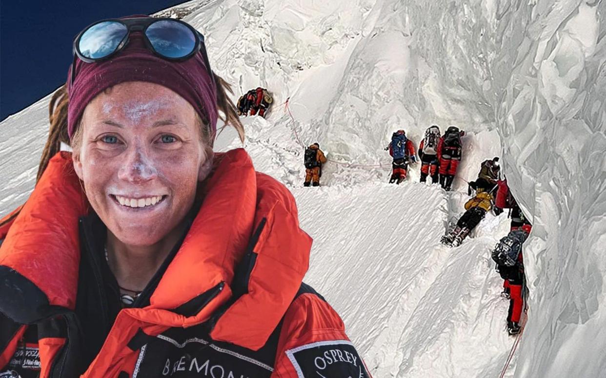 Kristin Harila rejected the claims, saying her team never left the Sherpa alone