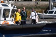 Prince William travels down River Thames as he launches new campaign to prevent people drowning in rivers