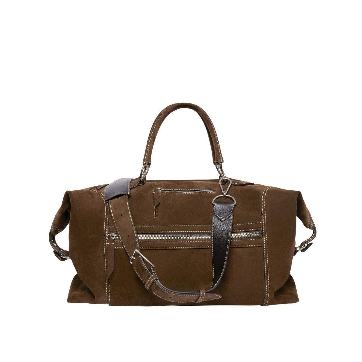 <p><a href="https://us.metier.com/products/indiana-jones-vagabond-duffle-chocolate-suede-womens-1" rel="nofollow noopener" target="_blank" data-ylk="slk:Shop Now;elm:context_link;itc:0;sec:content-canvas" class="link rapid-noclick-resp">Shop Now</a></p><p>Indiana Jones™ Vagabond Duffel</p><p>$4650.00</p>