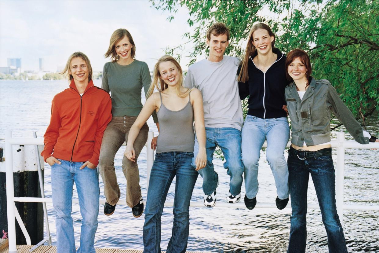 Group of young people 2000s