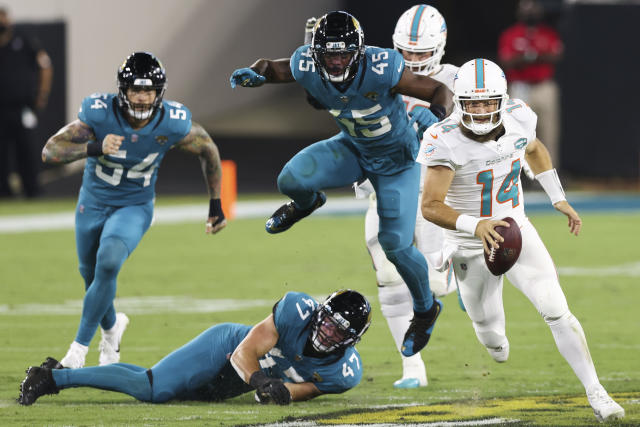 Thursday's NFL: Ryan Fitzpatrick handles Jaguars again, this time with  Dolphins