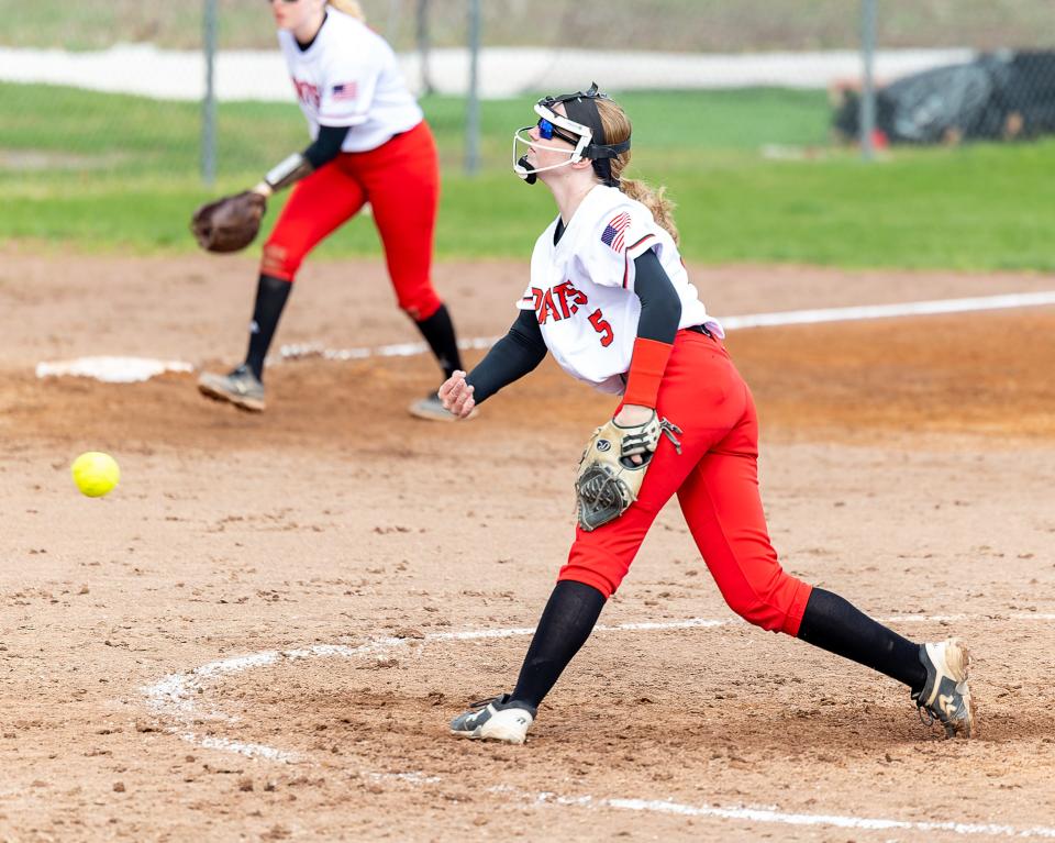 Abby Rauser is one of three pitchers looking to replace all-county selection Sydney Pease in the circle for Pinckney.