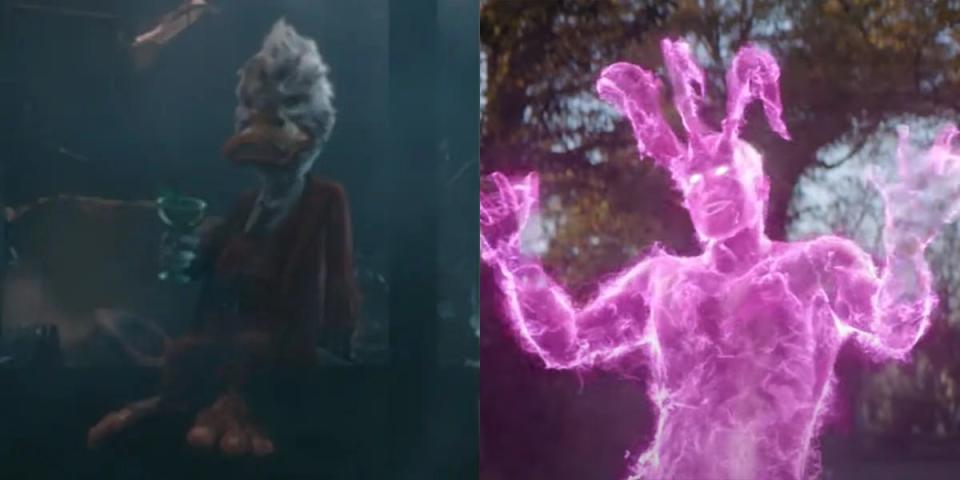 Seth Green voiced Howard the Duck (left) and Thunderbolt (right).