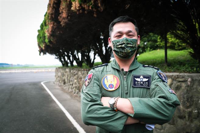 F-16V飛行員孫明騰上校。軍聞社提供
