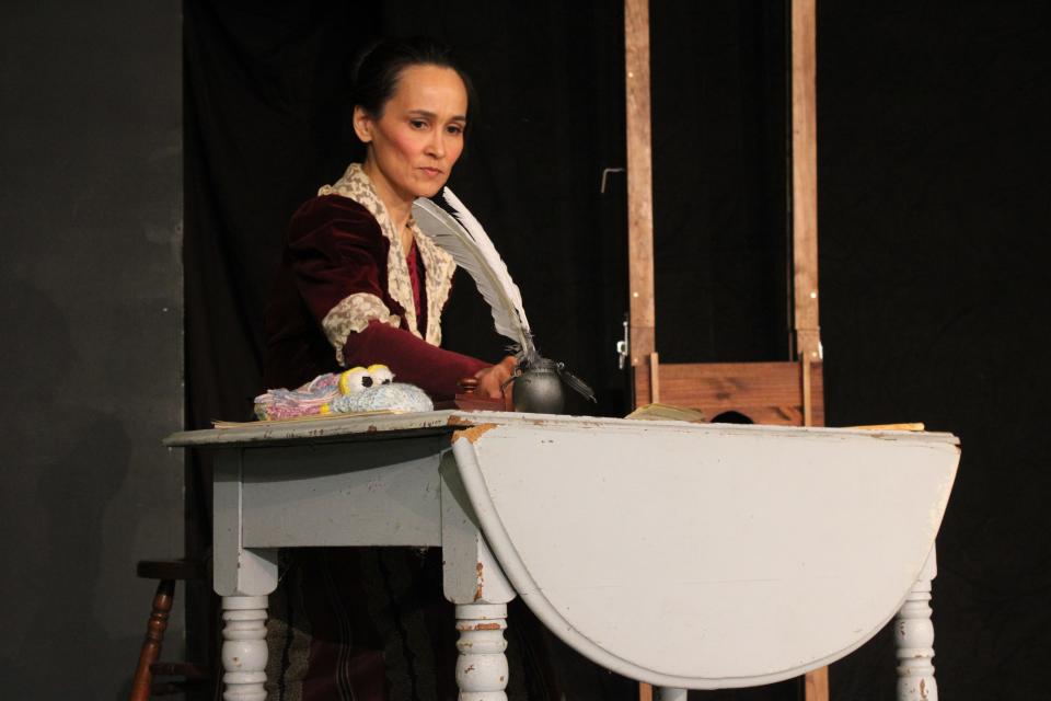 Kristina Rutkowski plays the role of Olympe de Gouges in Dreamwell Theatre's production of "The Revolutionists."