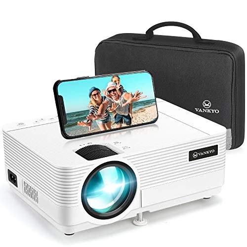 VANKYO Leisure 470 Mini Projector with Synchronize Smart Phone Screen, Full HD 1080P Supported and 250'' Display, 4000 Lux WiFi Portable Projector Compatible with TV Stick, PS4, HDMI, VGA, TF, AV, USB (Amazon / Amazon)