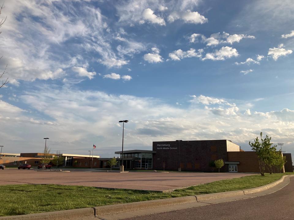 Harrisburg North Middle School as it stands May 14, 2021.