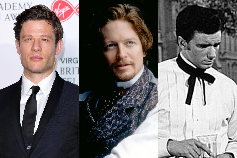 James Norton (2019), Eric Stoltz (1994) and Richard Stapley (1949) as John Brooke