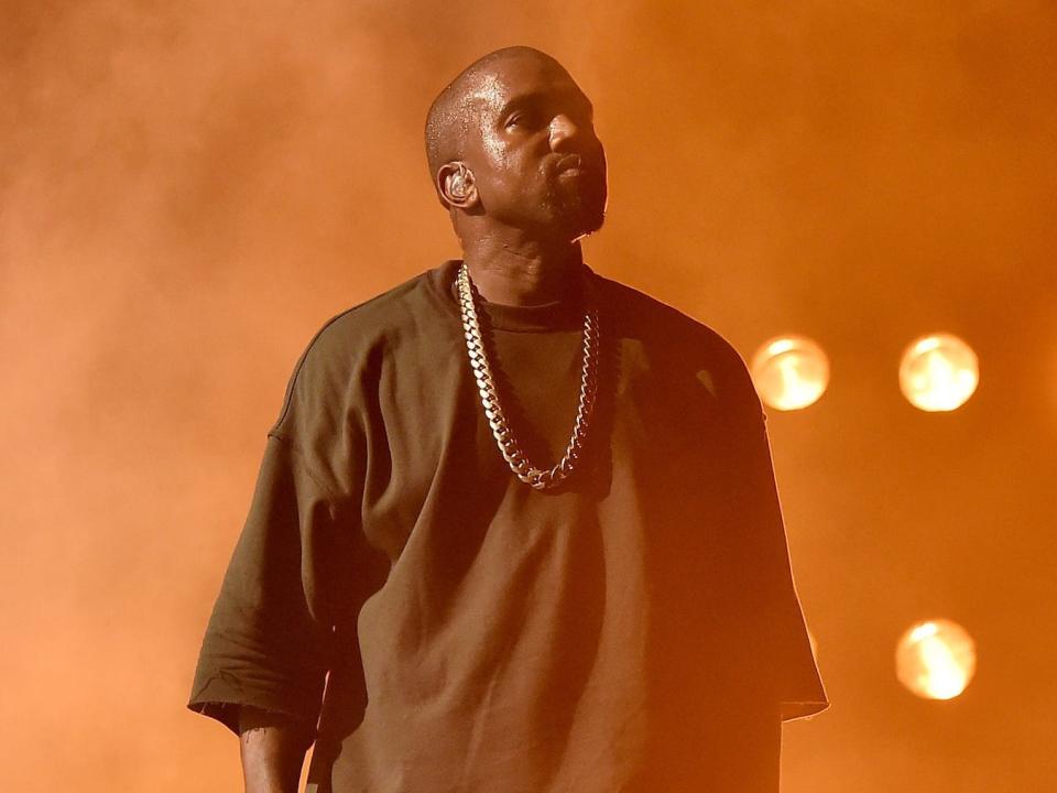 Musician Kanye West performs onstage at the 2015 iHeartRadio Music Festival at MGM Grand Garden Arena on September 18, 2015 in Las Vegas, Nevada.