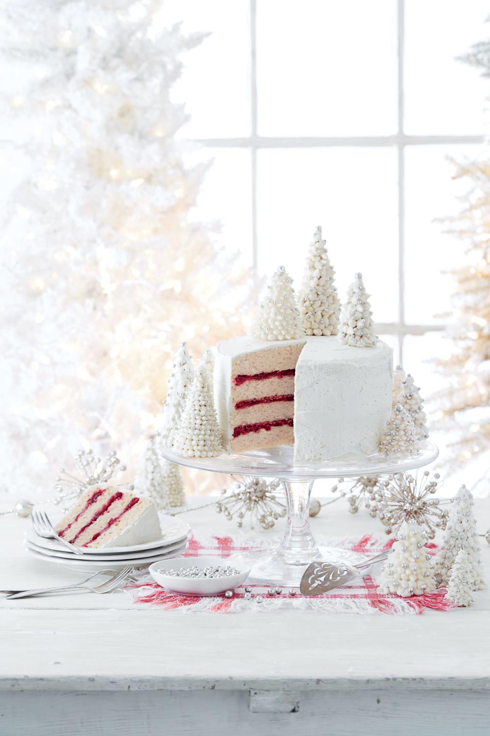 Spice Cake with Cranberry Filling