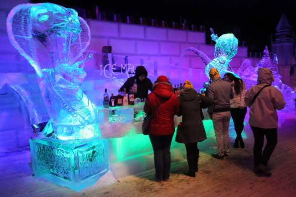 Snow & Ice Sculpture Festival in Brugge