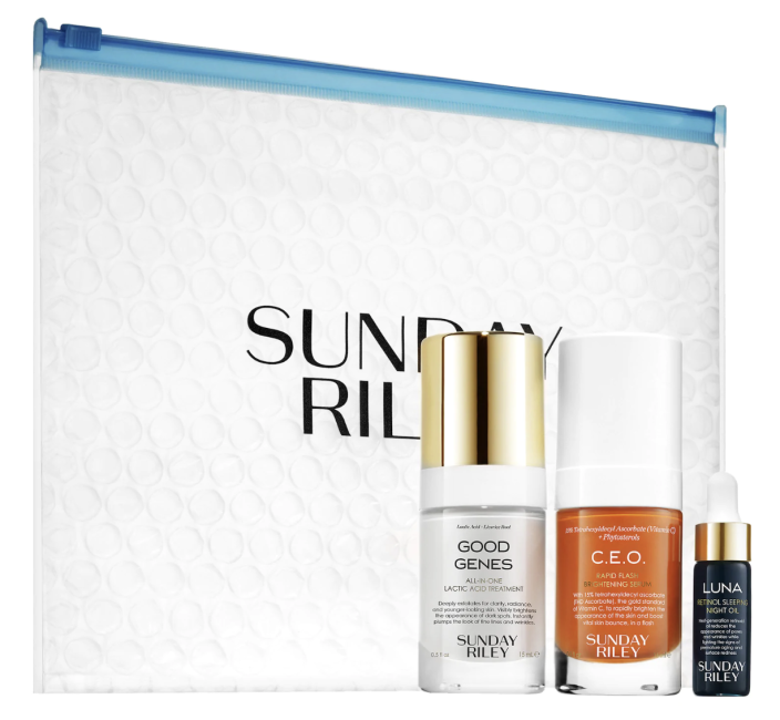 Sunday Riley Power Trio: Lactic Acid + Retinol + Vitamin C Bundle