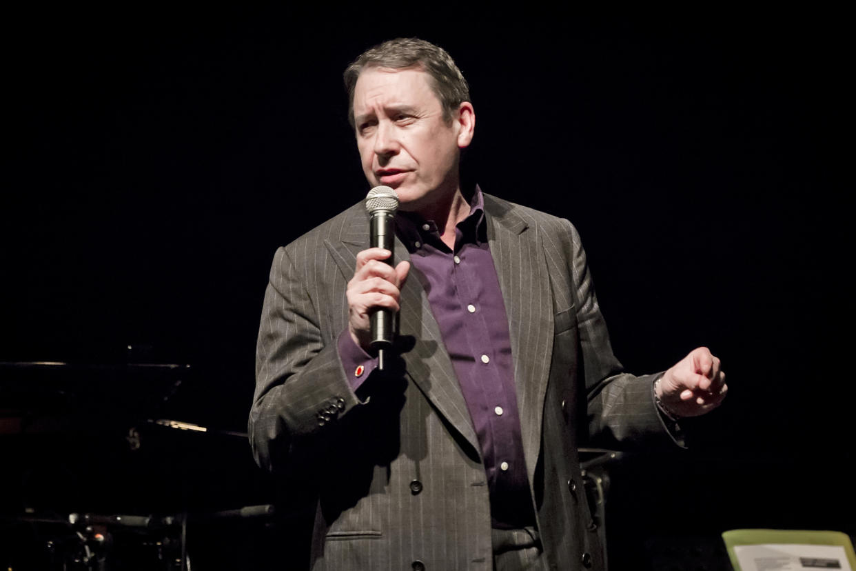 BERLIN, GERMANY - MARCH 10: (EXCLUSIVE COVERAGE) British singer and musician Jools Holland performs live on stage during a concert at the Columbia Theater on March 10, 2019 in Berlin, Germany. (Photo by Frank Hoensch/Redferns)