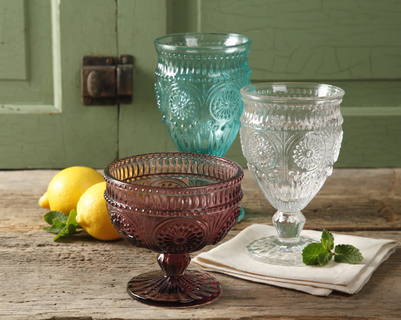 Adeline Ice Cream Bowl and Footed Glass Goblet