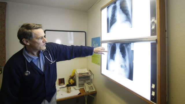 Dr. Brad Black with the Center for Asbestos Related Disease health clinic.