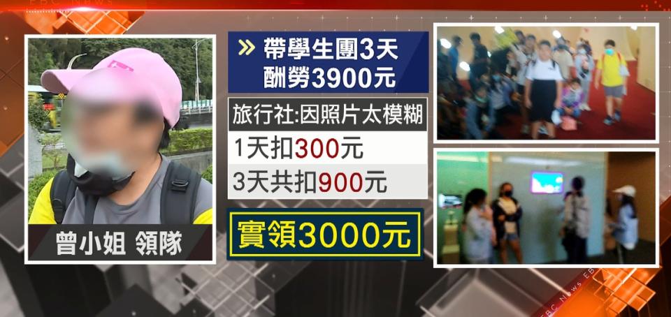 曾姓導遊總共被扣900元。（圖／東森新聞）