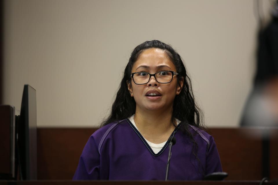 Katherine Magbanua denies she was the “mastermind” behind the murder-for-hire of Dan Markel, Oct. 30, 2023.